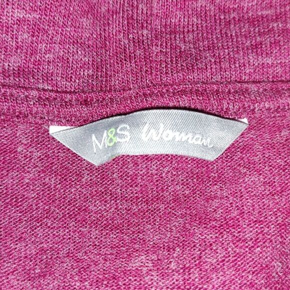 M & S layered attached striped  top Sz 12 - Picture 4 of 5